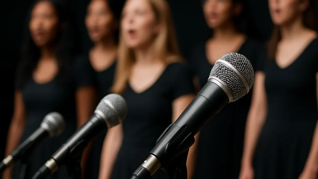 You need a Hobby: female singers behind microphones